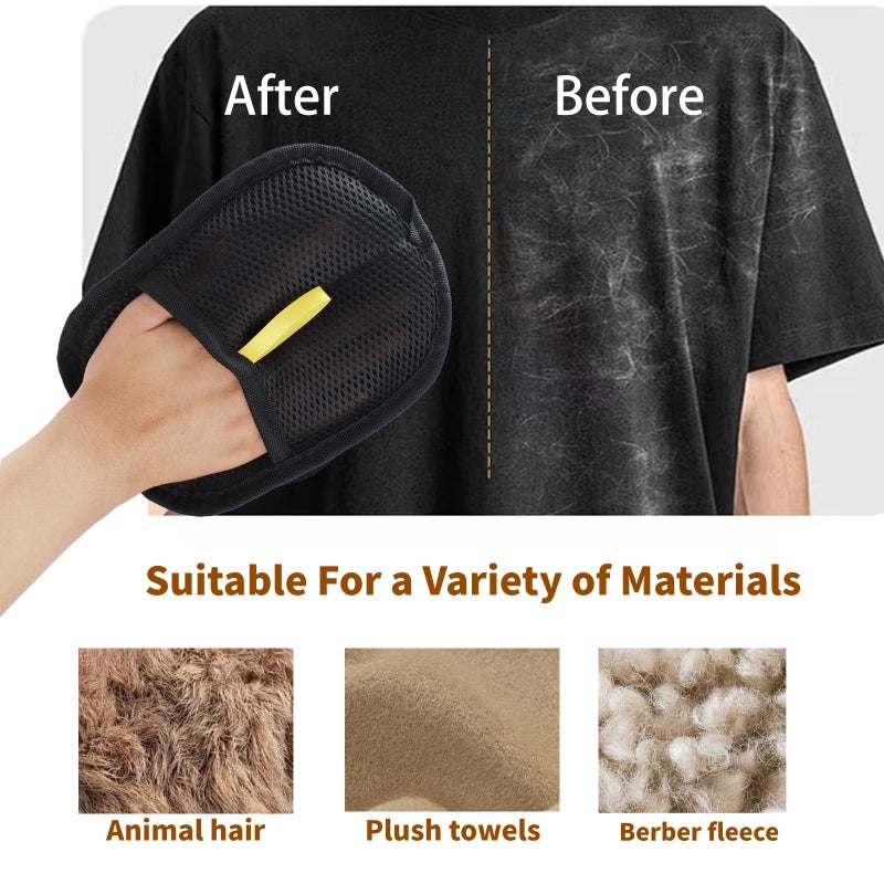 wxtylymxzdzq 3-Pack Pet Hair Remover Gloves - Remove Fur from Clothing, Furniture, Car Seats, Bedding & Upholstery - Reusable Lint Hair Remover Glove for Home, Car Interiors & Pet Owners - Image 2