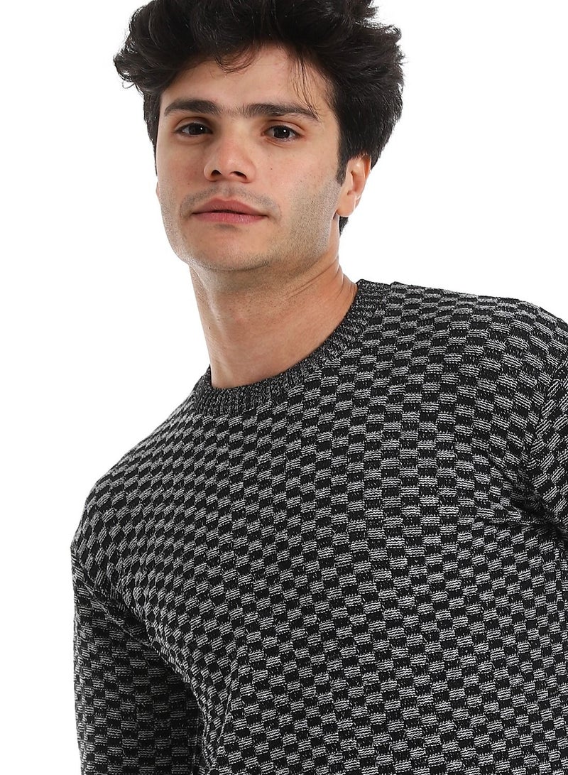 Caesar Wool Mens Pullover With Multi Design  - Image 4