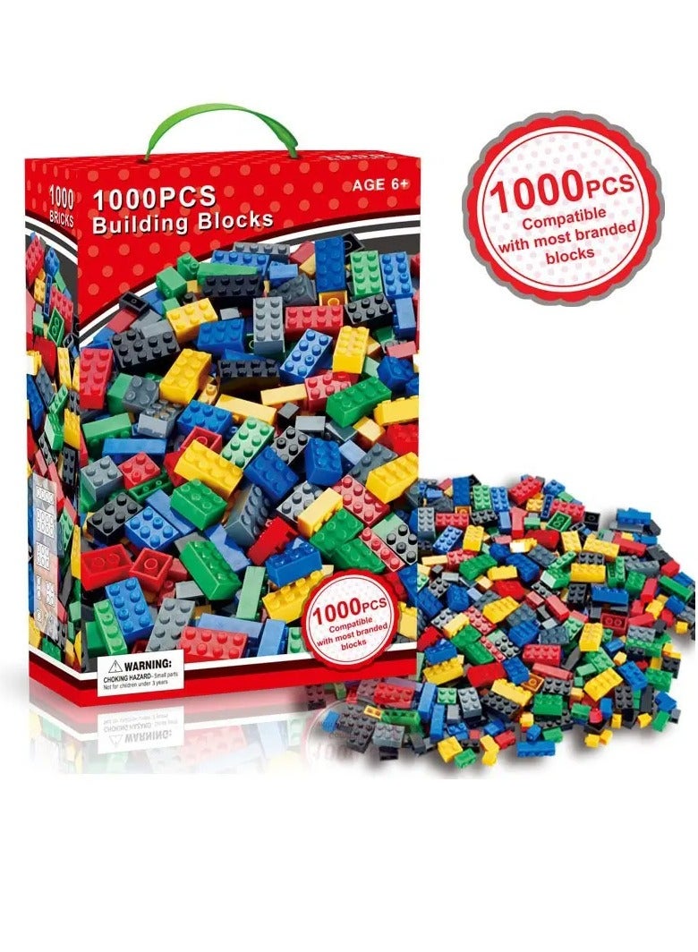 1000pcs Creative Building Blocks Set – Vibrant Multi-Colored Small Bricks, Durable ABS Material | Inspires Imagination & Creativity | Perfect DIY Toy for Kids | Ideal for Birthdays, Christmas, Thanksgiving, and Holiday Gifts  - Image 3