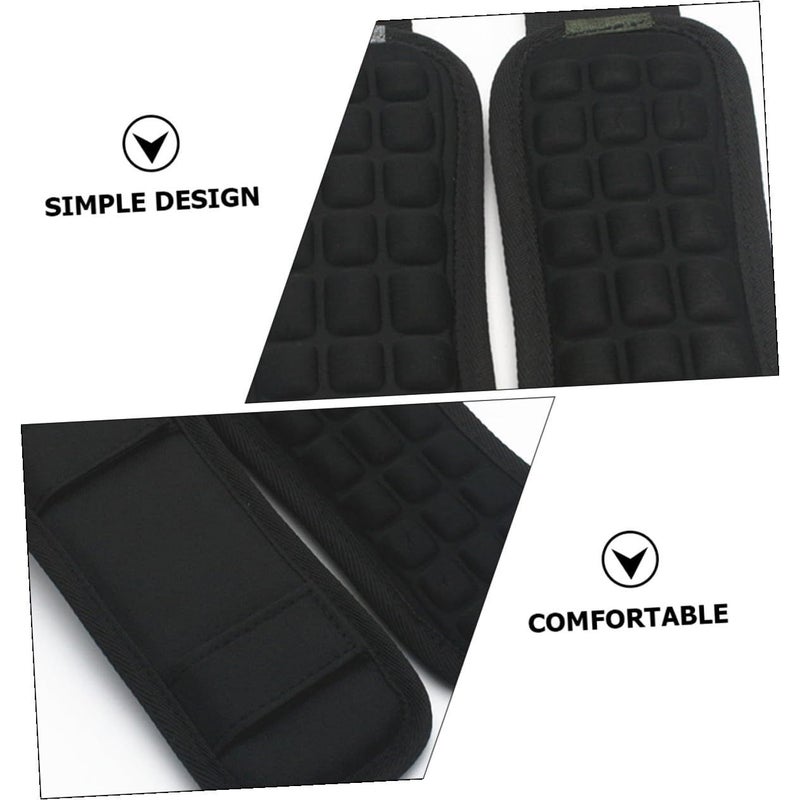 Black Decompression Shoulder Pad Cushion for Backpacks Travel Hiking - Image 3