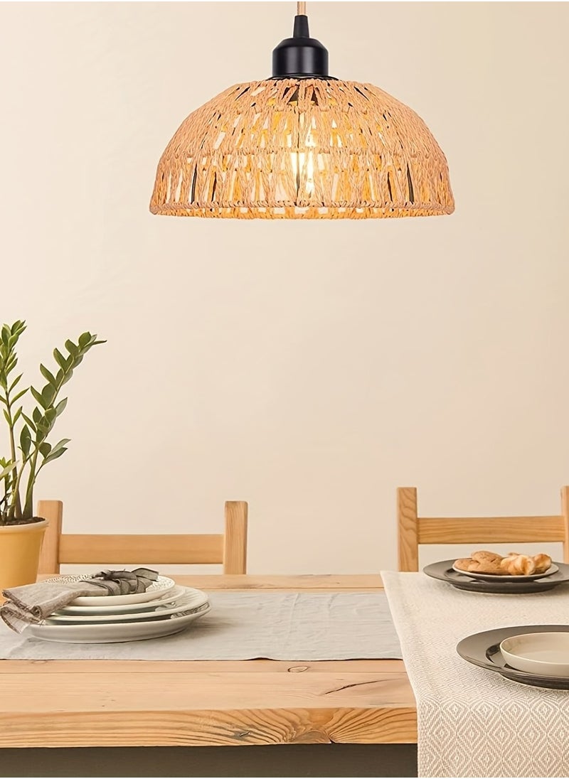 Happy Light A classic triple chandelier made of bamboo and strong Beige  - Image 5