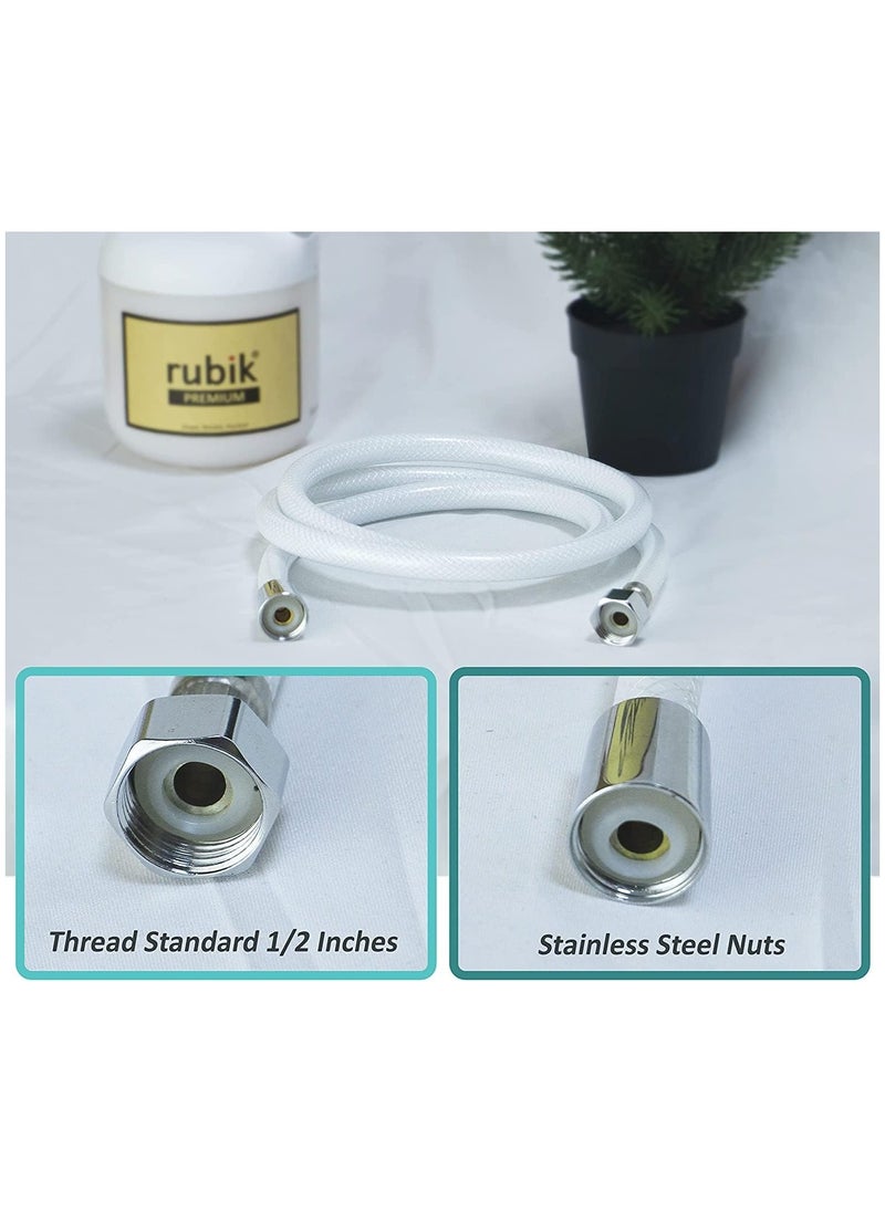 Rubik - Shattaf Shower Hose Pipe with Metal connector, High Pressure Anti-twist PVC Explosion-Proof Encryption Bidet Hose (8 Meter) - Image 1