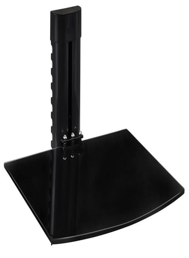 Mount-It! Floating Wall Mounted Shelf Bracket Stand for AV Receiver, Component, Cable Box, Playstation4, Xbox1, Blue Ray DVD Player, Projector, 17.6 lbs Capacity, Single Shelf, Adjustable Height - Image 1