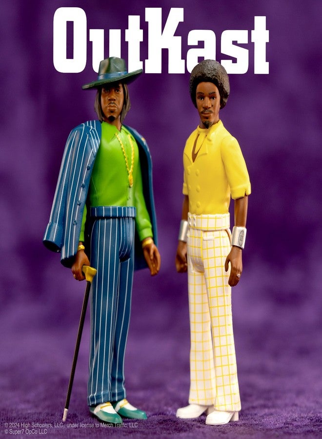 Super7 Outkast Aquemini Big Boi and André 3000 - (2 Pack) 3.75" Outkast Action Figures with Accessories Hip Hop Collectibles and Retro Toys - Image 5