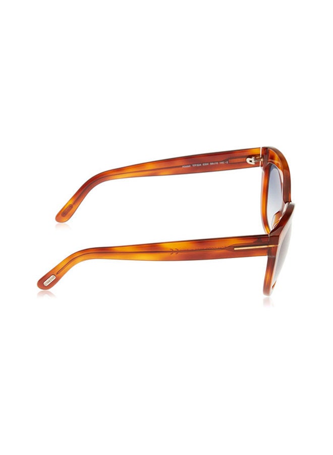 توم فورد نظارة شمسية نسائية بتصميم عين القطة من توم فورد بعدسات زرقاء - FT0524 53W 56 مم - Image 3