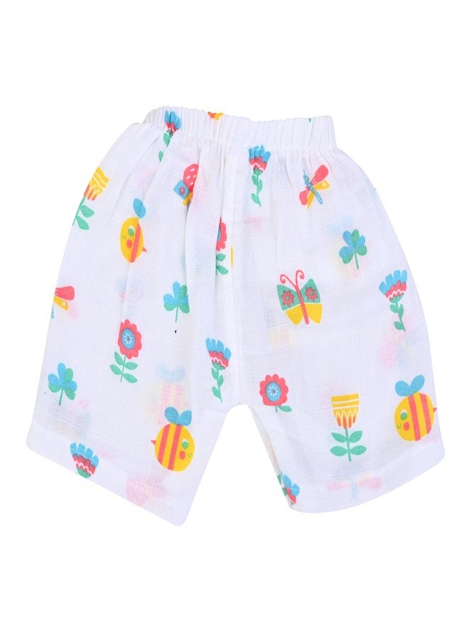 MumsLap Organic Cotton Muslin Dragon Fly Jabla & Short Set For Newborn Baby Boys & Girls | Summerwear Jabala | Sleeveless Vest | Casual Clothing 0-3 Months - Image 5