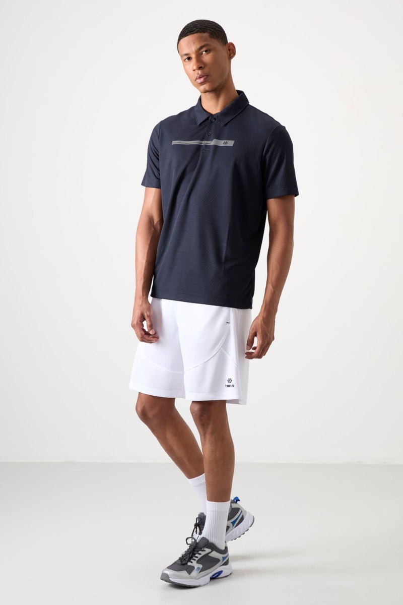 Tommy Life White Polyester Thick Soft Comfort Fit Men's Shorts - 81271  - Image 2
