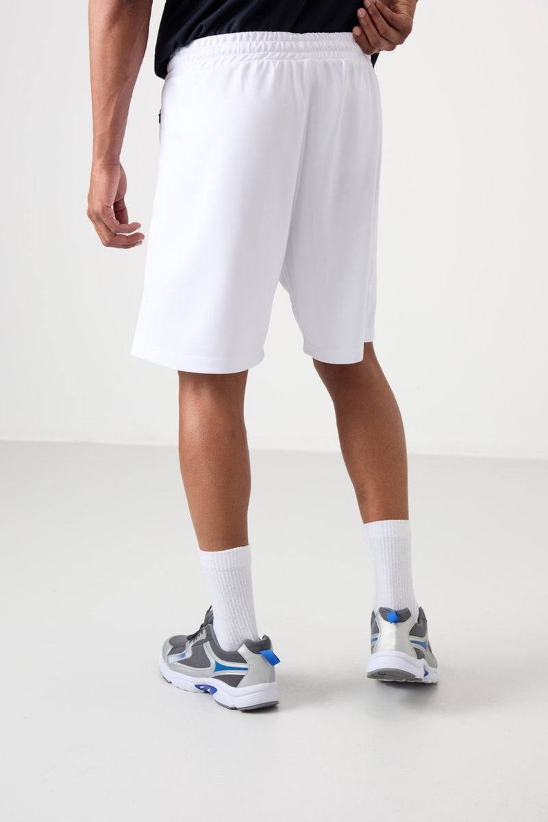 Tommy Life White Polyester Thick Soft Comfort Fit Men's Shorts - 81271  - Image 5
