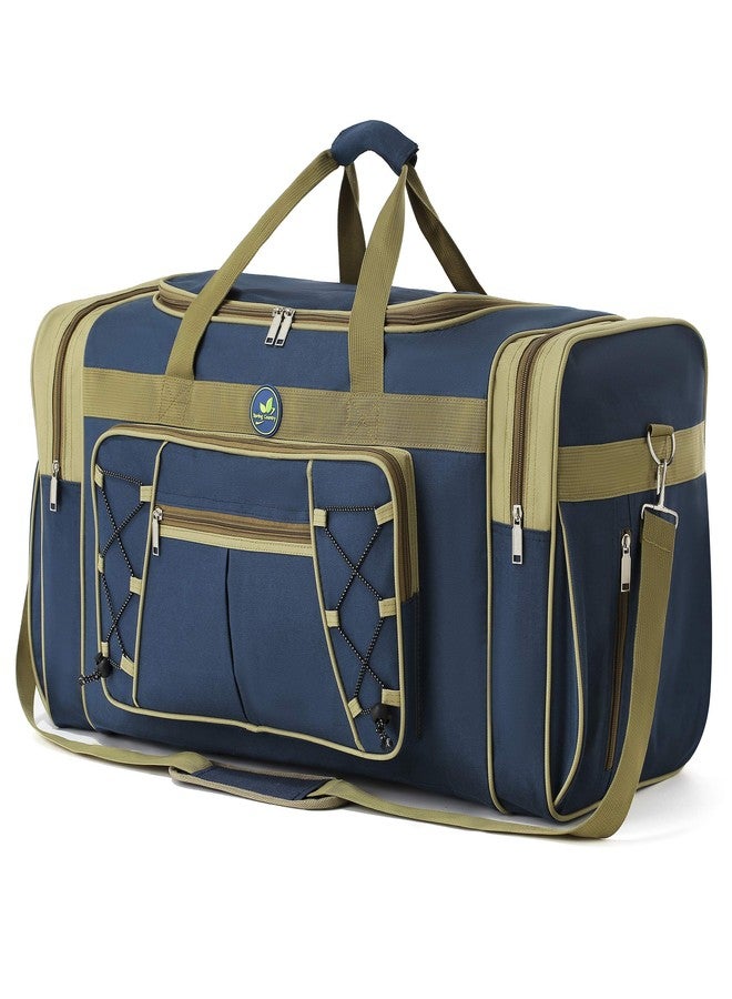 AULUDA Travel Duffle Bags for Men 26" Weekender Over Night Carry On Bag Lightweight Extra Large Oxford Duffel Gym Sturdy Luggage Water-proof foldable Holdall, Blue, 26" x 14" x 12.4", Travel - Image 1