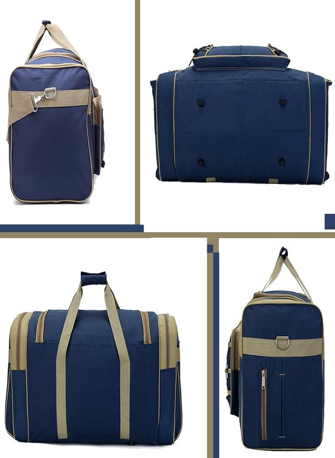 AULUDA Travel Duffle Bags for Men 26" Weekender Over Night Carry On Bag Lightweight Extra Large Oxford Duffel Gym Sturdy Luggage Water-proof foldable Holdall, Blue, 26" x 14" x 12.4", Travel - Image 4