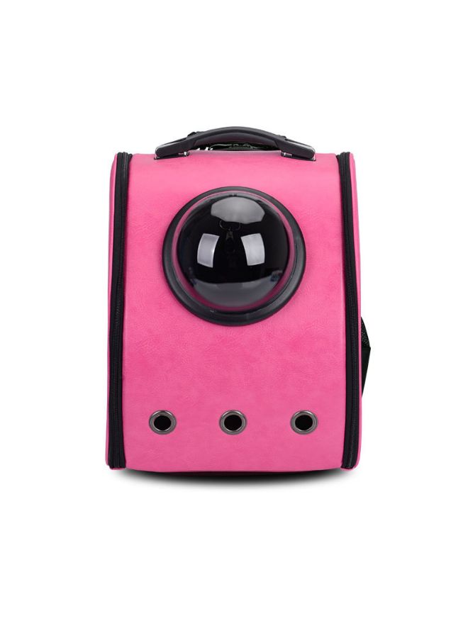 NIBEMINENT Portable Pet Carrier Space Capsule Breathable Backpack For Dog And Cat Pink - Image 2