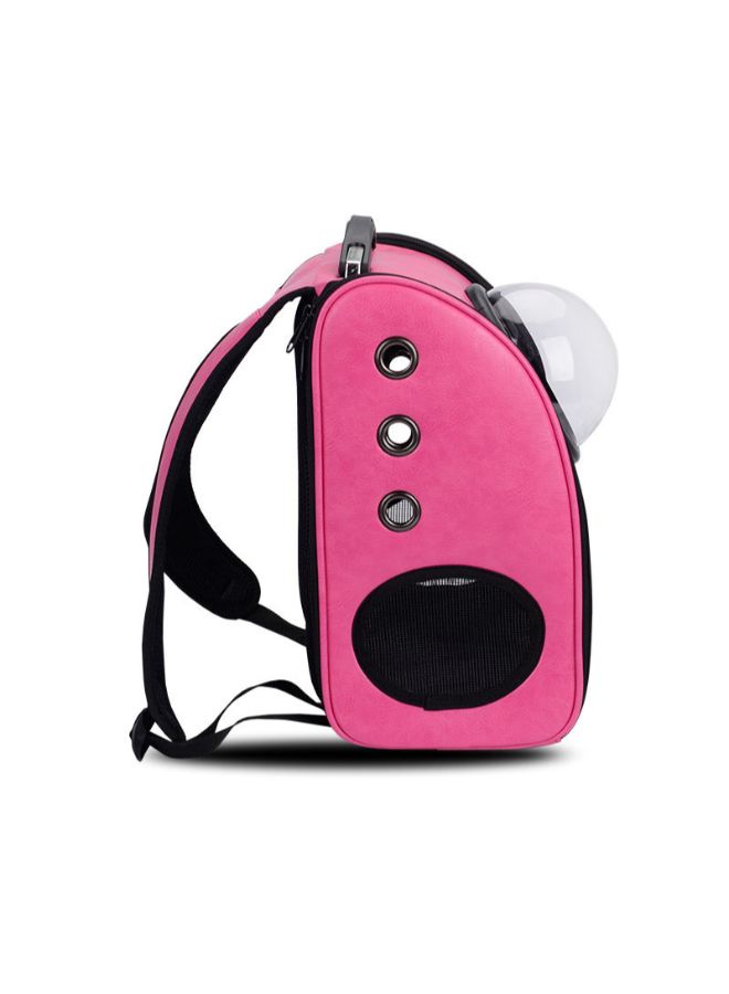 NIBEMINENT Portable Pet Carrier Space Capsule Breathable Backpack For Dog And Cat Pink - Image 3