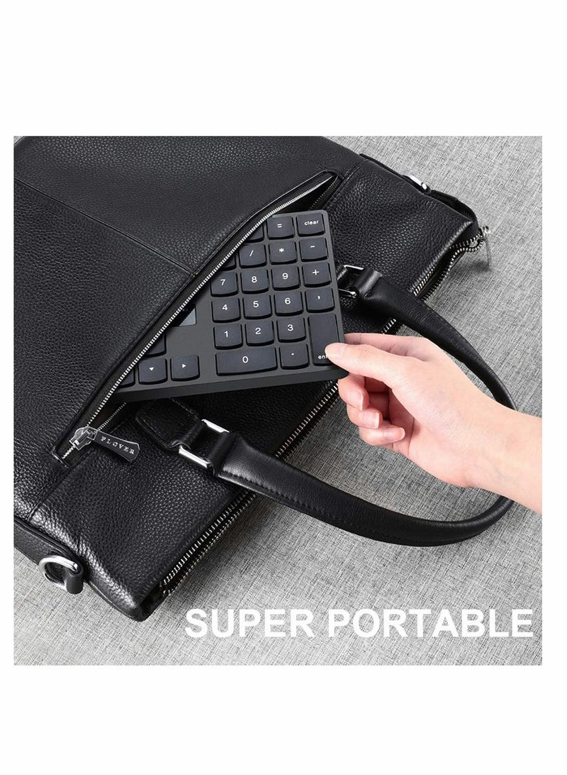KASTWAVE Numeric Keypad, Ultra-Silent External Numeric Pad,USB Rechargeable Number Pad Keyboard with 35 Keys for Ma cbook,Android, Windows(Black) - Image 4