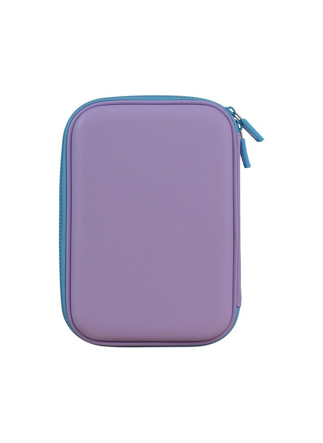 SMILY KIDDOS Smily Kiddos Single Compartment V2 Kitty Theme Purple Hardtop Pencil Case with Compartments - Kids Large Capacity School Supply Organizer Students Stationery Box - Girls Boys Pen Pouch, Purple  - Image 3