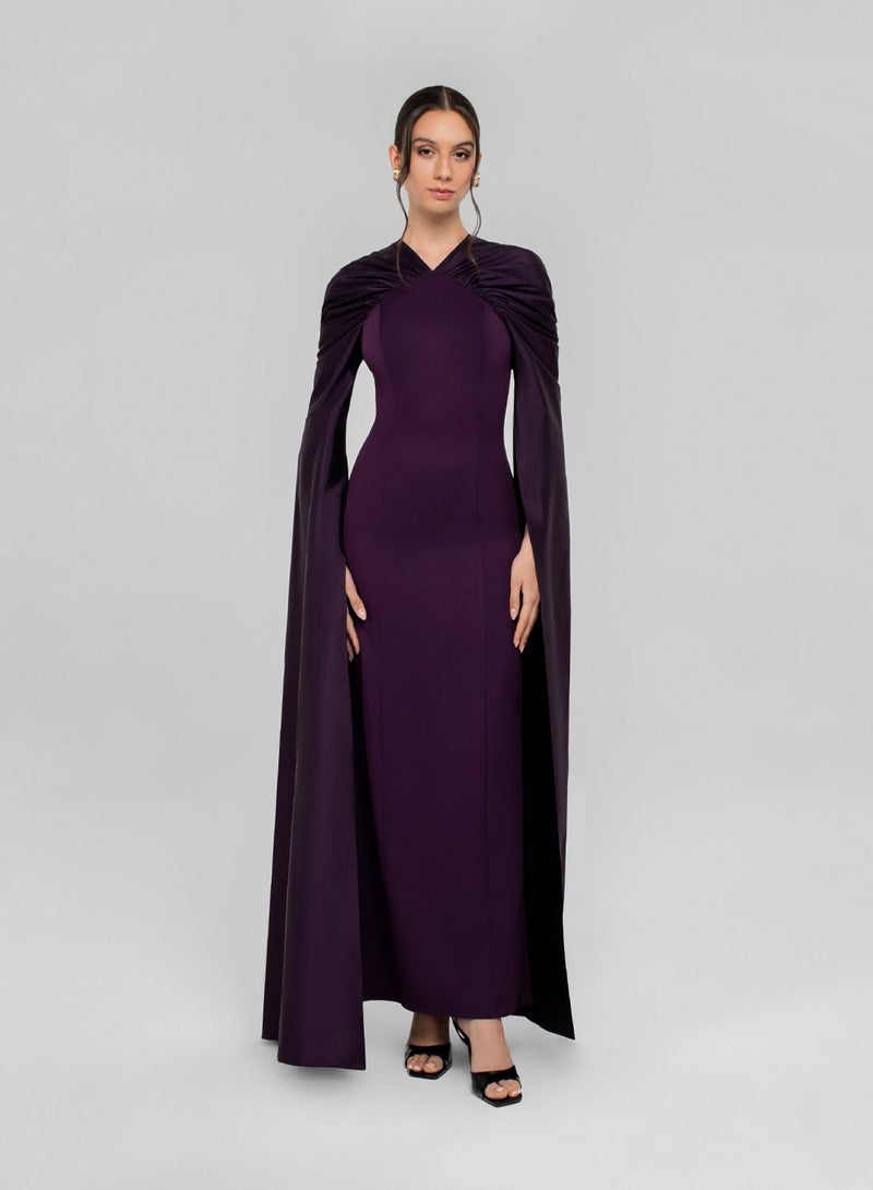 CHASE Cowl Sleeve Maxi Dress - Image 1