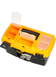 MANO Classic Tool Case with Organizer,‎25 x 43.2 x 23.8 cm,Polypropylene, Black/Orange  - Image 2