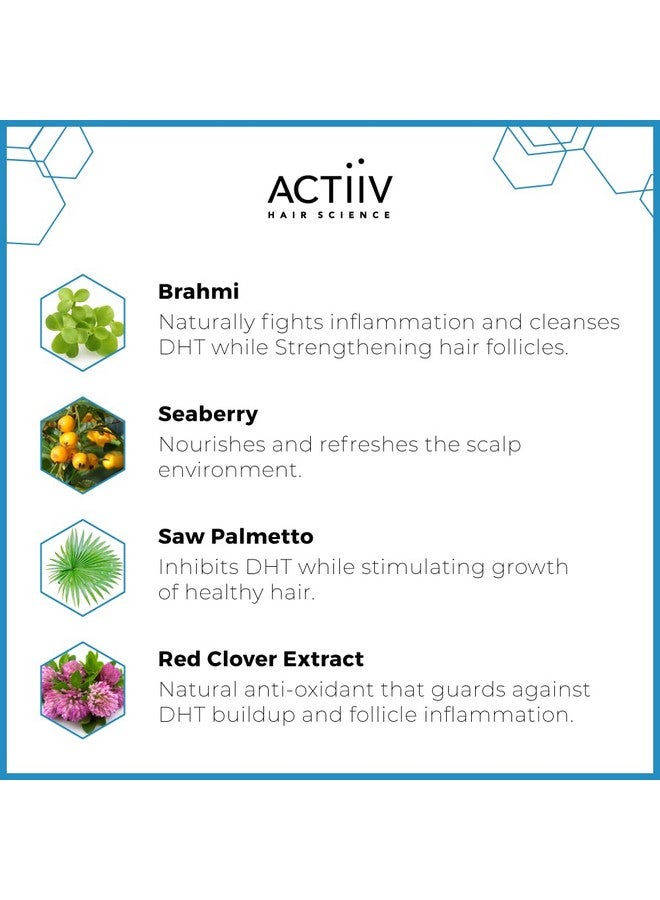 ACTIIV Recover Thickening Shampoo Treatment For Men | Supports the Appearance of Fuller, Healthier-Looking Hair, Supports Scalp Health, Plant-Based, Color-Safe, Vegan,All Hair Types, 215 mL / 7 oz - Image 3