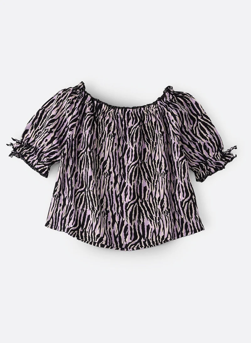 Jelliene Aop Woven Top