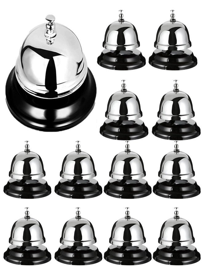 QTLCOHD 12 Pack Call Bell 3.35 Inch Diameter Desk Bell for Service - Image 1