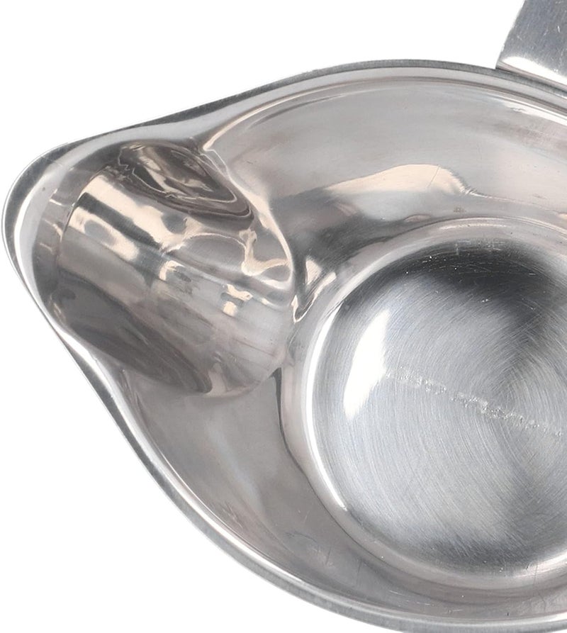 Stainless Steel Oil Fat Separator Bowl, Kitchen Gravy Separator with Curved Handle and Precision Spout, Easy to Clean Durable Oil Separator for Cooking - Image 3