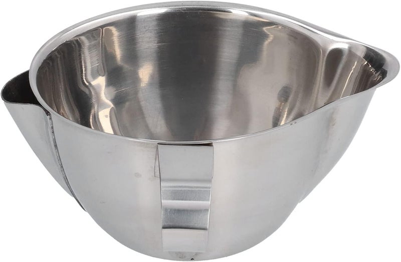 Stainless Steel Oil Fat Separator Bowl, Kitchen Gravy Separator with Curved Handle and Precision Spout, Easy to Clean Durable Oil Separator for Cooking - Image 1