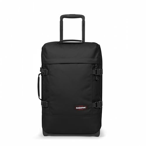 Eastpak Tranverz S 42L Large Wheeled Luggage with Dual Compartments TSA Lock Compression Straps SmoothWheeling System Black - Image 1