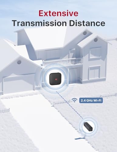 X-Sense جهاز إنذار صندوق البريد الذكي X-Sense، إنذار صندوق البريد اللاسلكي بعيد المدى، مستشعر صندوق البريد مع محطة قاعدة SBS50 للبريد المستلم، SMA11 - Image 3