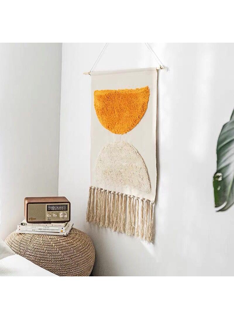 Bluejw تُخْرُجَة حائط بوhemian مع خيوط زخرفية لتزيين الجدران في غرفة المعيشة وغرفة النوم - Image 1