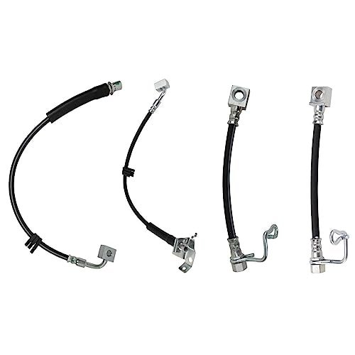 TRQ Front & Rear Brake Hose Set Compatible with 2003-2010 Dodge Ram 2500 Ram 3500 2011-2013 Ram 2500 2011 3500 - Image 1