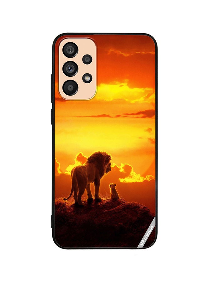 VR CREATIVE Protective Case Cover For Samsung Galaxy A73 5G Lion King Design Multicolour - Image 1