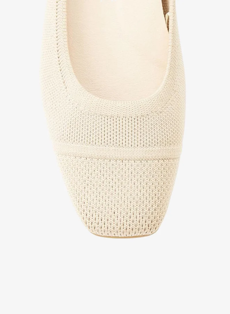 Le Confort BEIGE Women Textured Ballerina Shoes for Women | Best Price UAE