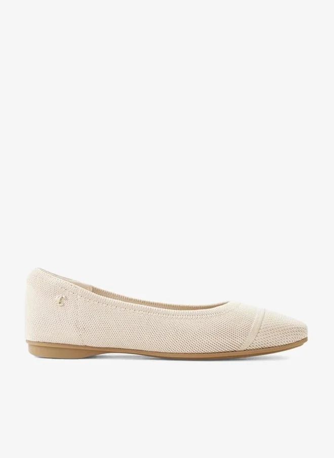Le Confort BEIGE Women Textured Ballerina Shoes for Women | Best Price UAE