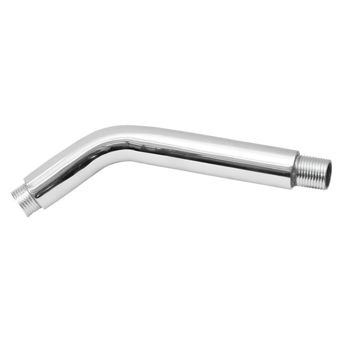 ROUND SHOWER ARM FOR BATHROOM CHROME FINISH SHOWER HEAD EXTENSION ARM CORROSIONRESISTANT STAINLESS STEEL SHOWER HOLDER 9 INCHES ROUND 45 DEGREE ANGLE HALF BEND