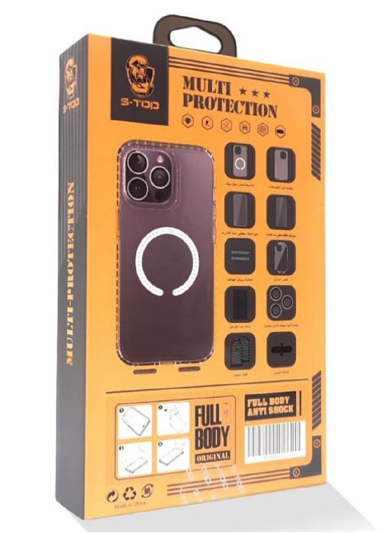 اس-توب حزمة الحماية الكاملة للأيفون 12 برو ماكس حماية كاملة لجهازك ضد الخدوش والكسر - Image 2