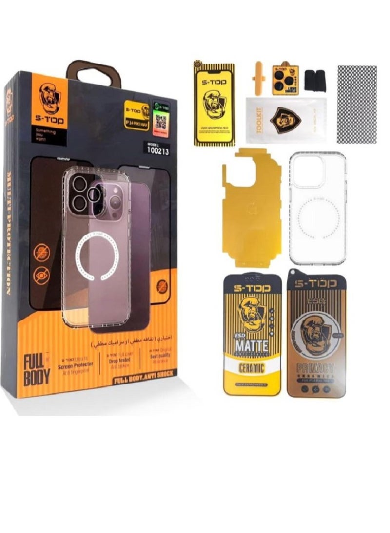 اس-توب حزمة الحماية الكاملة للأيفون 12 برو ماكس حماية كاملة لجهازك ضد الخدوش والكسر - Image 3