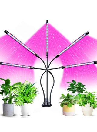 Grow Lights for Indoor Plants, 50W 100 LEDs Grow Light for Seed Starting with Full Spectrum, Clip Plant Lights with Flexible Gooseneck，3/6/12H Timer, 5 Dimmable Levels, 3 Switch Modes - pzsku/ZBCABDBD2F1468C217137Z/45/_/1690366889/ae972dc8-d9b2-4a4b-b404-26e80bd387fa