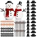 Outivity Snowman Kit for Crafts 200PCS Snowman Craft for Kids Snowman Decorating Kit Includes 120 Black Buttons 20 Tiny Top Hats 40 Tiny Hands 20 Mini Carrot Noses - Image 3