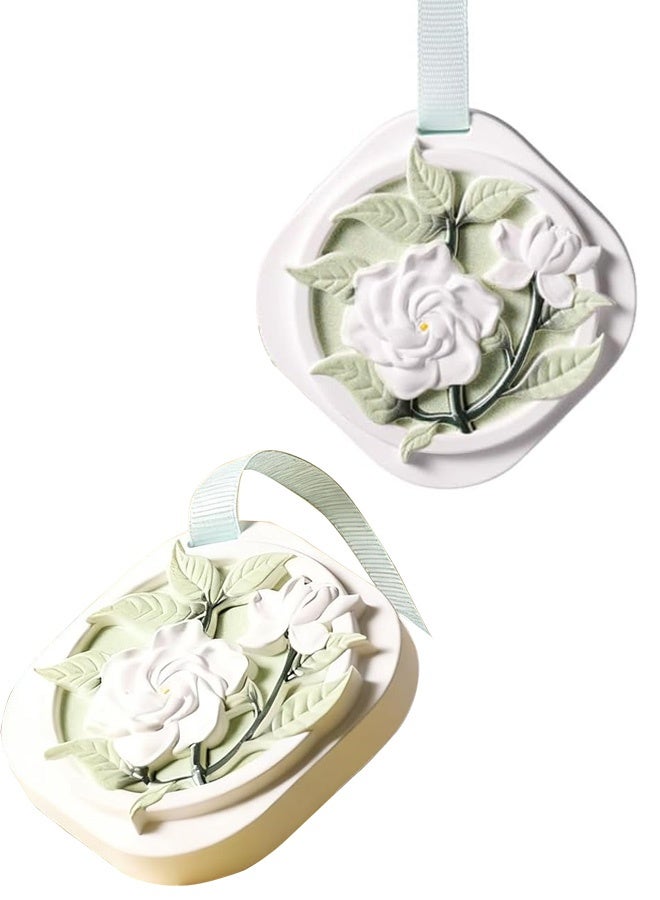 2 PCS Decorative Plaster Essential Oil Diffuser, Battery-Free,Improves Sleep, and Relieves Stress, Non-Electric Passive Aromatherapy Sachet for Cars, Bathroom, Armoire - Image 1