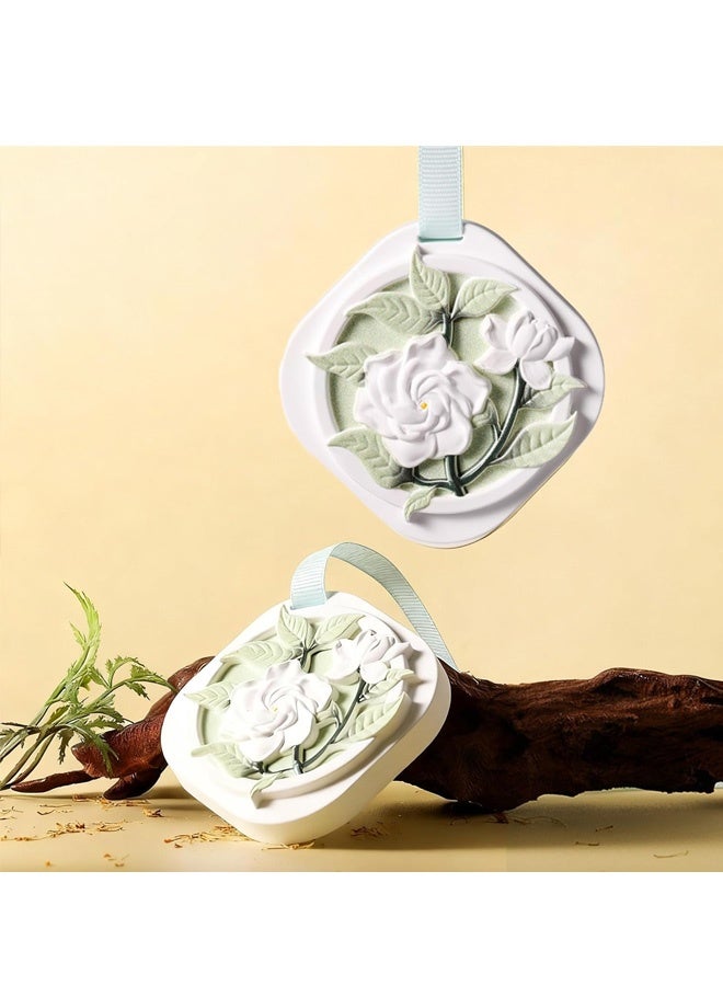 2 PCS Decorative Plaster Essential Oil Diffuser, Battery-Free,Improves Sleep, and Relieves Stress, Non-Electric Passive Aromatherapy Sachet for Cars, Bathroom, Armoire - Image 5