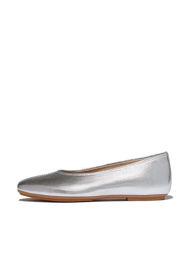 Fitflop DELICATO HIGH-CUT SOFT-LEATHER BALLET FLATS