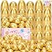 SevenQ Easter Eggs Empty 100Pcs Fillable Plastic Golden Eggs for Easter Basket Stuffers Fidget Toy Easter Gifts for Kids Party Favors Pinata Treasure Box Candy Goodie Bags Fillers Egg Hunt Essentials - Image 2