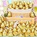 SevenQ Easter Eggs Empty 100Pcs Fillable Plastic Golden Eggs for Easter Basket Stuffers Fidget Toy Easter Gifts for Kids Party Favors Pinata Treasure Box Candy Goodie Bags Fillers Egg Hunt Essentials - Image 4