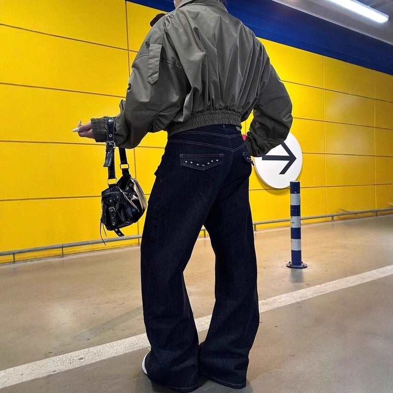 Unisex Casual Daily Denim Jeans - Image 4