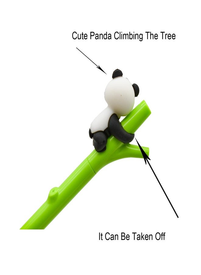 Lopenle 9 PCS Cute Panda Pens Novelty Animal Pens Panda Climbing Tree Pen Kawaii Rollerball Pen 0.5 mm For Party Birthday Christmas Office - Image 2