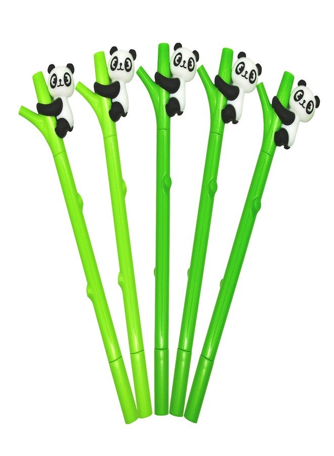 Lopenle 9 PCS Cute Panda Pens Novelty Animal Pens Panda Climbing Tree Pen Kawaii Rollerball Pen 0.5 mm For Party Birthday Christmas Office - Image 1