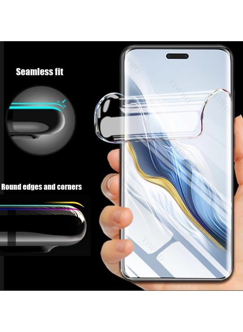General [2+2] Compatible Honor Magic 6 Pro Screen Protector, High Sensitivity Hydrogel Sheet Full Coverage Clear HD with Camera Lens Protector Scratch Resistant  - Image 5