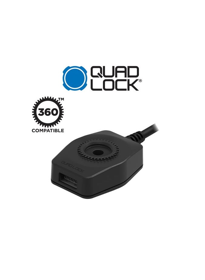 QUAD LOCK Quad Lock Motorcycle Universal Serial Bus Charger