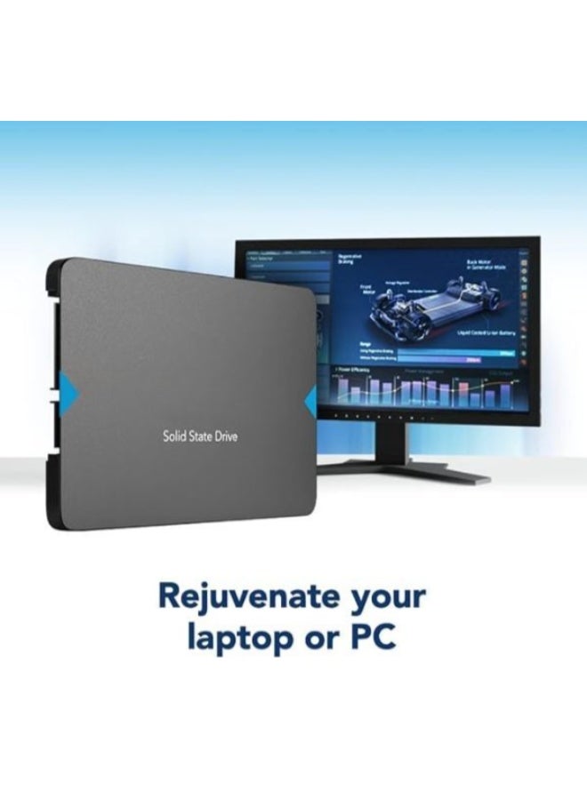 هارد SSD داخلي 480 جيجابايت مقاس 2.5 بوصة SATA III بسرعة قراءة تصل إلى 550MB/s لترقية اللابتوب والكمبيوتر - Image 3