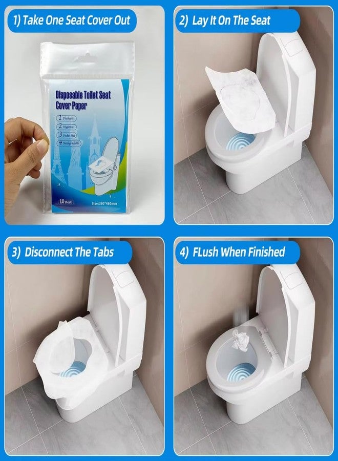 Mega Tree Disposable Toilet Seat Covers, 30 Sheets, Biodegradable, Flushable & Travel-Friendly | 100% Wood Pulp Paper | Protects Against Germs & UTIs | Hygiene Essentials for Men, Women & Kids (3) - Image 4
