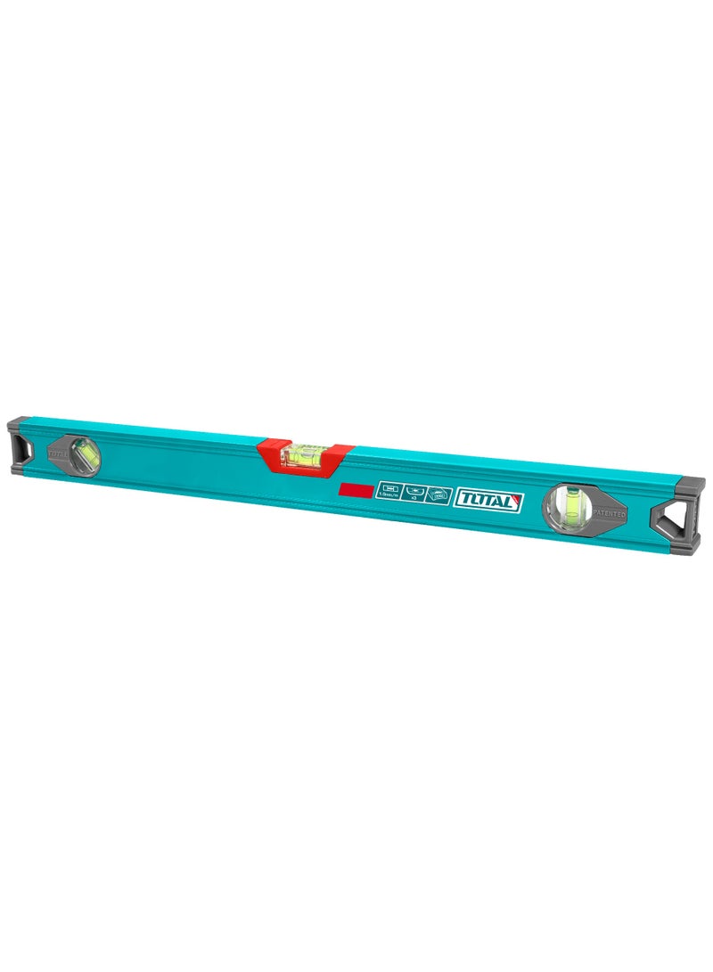 TOTAL 100cm (1 Meter) Professional Aluminum Spirit Level - Patented Industrial Design with 1mm Reinforced Wall Thickness & High-Accuracy Vials - TMT210016 - Image 1